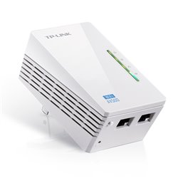 ADAPTADOR TPLINK ETHERNET EXPANSOR POWER LINE  INALAMBRICO AV600 300MBPS VERSION 4.0 (US)