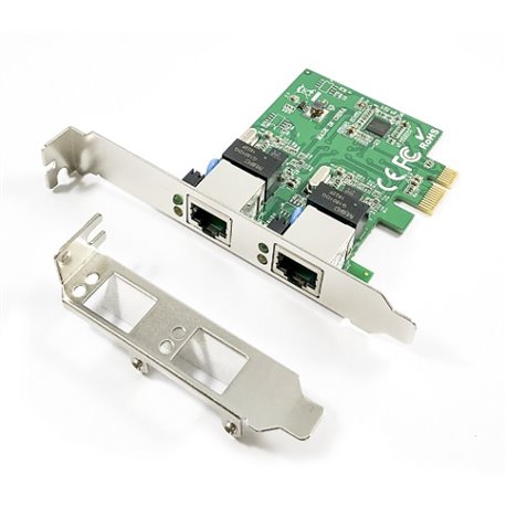 ADAPTADOR PCI-E DUAL PORT GIGABIT NETWORK 10/100/1000 MB