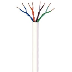 BOBINA BELDEN CABLE UTP CAT5E BLANCO 1583A 009U1000  / 305 MTS/100% COBRE  24AWG/ INTERIOR IDEAL PARA CCTV O REDES. CERTIFICADO 