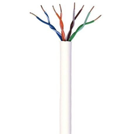 BOBINA BELDEN CABLE UTP CAT5E BLANCO 1583A 009U1000  / 305 MTS/100% COBRE  24AWG/ INTERIOR IDEAL PARA CCTV O REDES. CERTIFICADO 