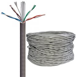 BOBINA BELDEN CABLE UTP CAT6E GRIS 2412008A1000  / 305 MTS/100% COBRE  223AWG/ INTERIOR CMR