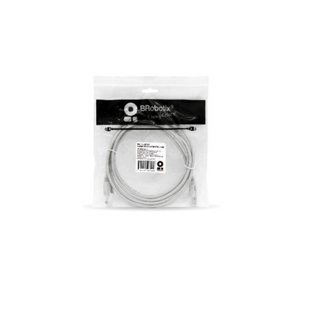 CABLE BROBOTIX DE PATCH RED  CAT5E  UTP  GRIS  1.0 M (3.3 FT)