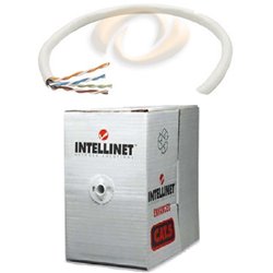 BOBINA INTELLINET UTP CAT 5E 305M CERTIFICABLE GRIS 100% COBRE