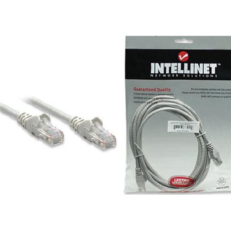 CABLE PATCH INTELLINET CAT 6 1M GRIS