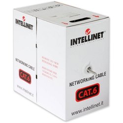 BOBINA INTELLINET UTP CAT 6 ALUMINIO 305M GRIS