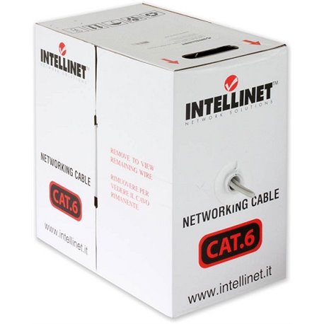 BOBINA INTELLINET UTP CAT 6 ALUMINIO 305M GRIS