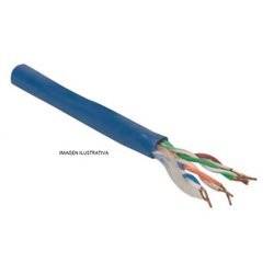 BOBINA INTELLINET CAT 6  UTP 305M SOLIDA AZUL