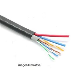 BOBINA SAXXON OUTP5ECCAEXT- CABLE UTP CCA  CATEGORIA 5E  COLOR NEGRO  EXTERIOR  305 MTS  4 PARES  DOBLE FORRO