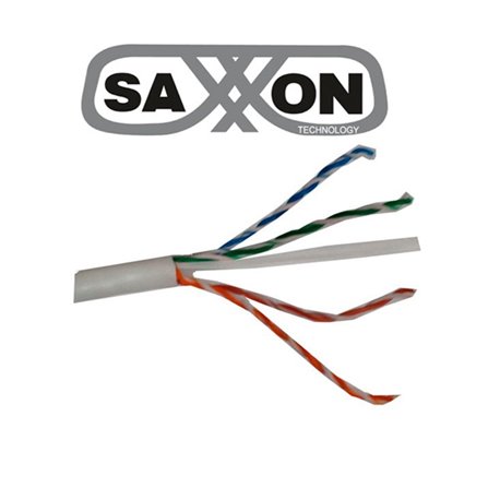 BOBINA SAXXON CABLE UTP GRIS CATEGORIA 5E/ CCA/ BOBINA 305 MTS/ INTERIOR/ 4 PARES / CERT ISO9001/ UL 444 / ROHS / ANSI/TIA/EIA-5