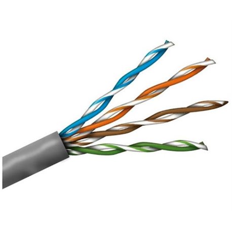 BOBINA BELDEN CABLE UTP CAT5E GRIS 5663U5 008U1000  / 305 MTS/ FORRO PVC GRIS / USO INTERIOR 24AWG ESPECIAL PARA SEGURIDAD 1000F
