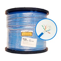BOBINA BELDEN CABLE UTP CAT6E AZUL 10GXS12 0061000  / 305 MTS/100% COBRE RISER  23AWG1000FT/ INTERIOR