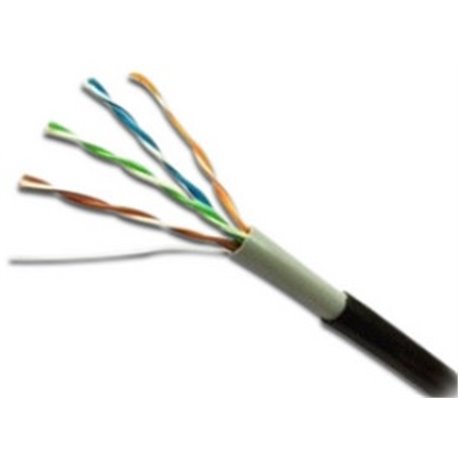 BOBINA SAXXON CABLE UTP NEGRO OUTPCAT5ECOPEXT- / CATEGORIA 5E / 100% COBRE /BOBINA 305 MTS/4 PARES