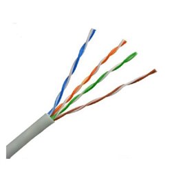 BOBINA OUTP5ECCA305BC SAXXON CABLE UTP CCA  CATEGORIA 5E  COLOR BLANCO  INTERIOR  305 MTS CERT ISO9001 / UL 444 / ROHS / ANSI /