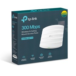 ACCESS POINT INALAMBRICO TP-LINK N 300MBPS PUERTO RJ45 10/100 PoE 802.3af-REQUIERE INYECTOR PoE ACTIVO