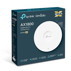 ACCESS POINT TP-LINK P/INTERIOR WI-FI 6 EAP620 HD AX1800 MU-MIMO 1 PTO GIGABIT PoE+ 802.3at Omada SDN ZTP