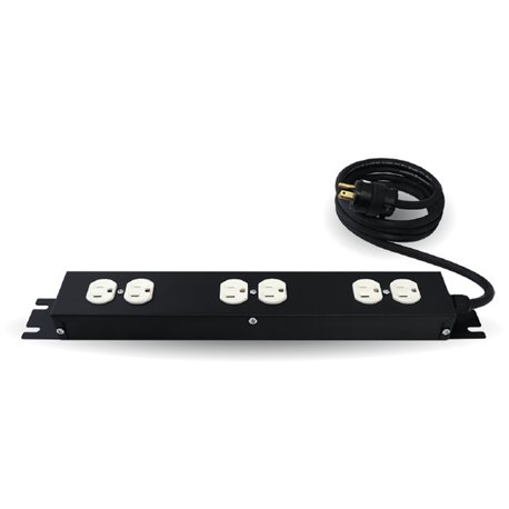 BARRA BROBOTIX P/RACK 6 CONTACTOS 15A 1U