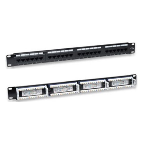 PANEL DE PARCHEO INTELLINET CAT 5E 24 PTOS 1U