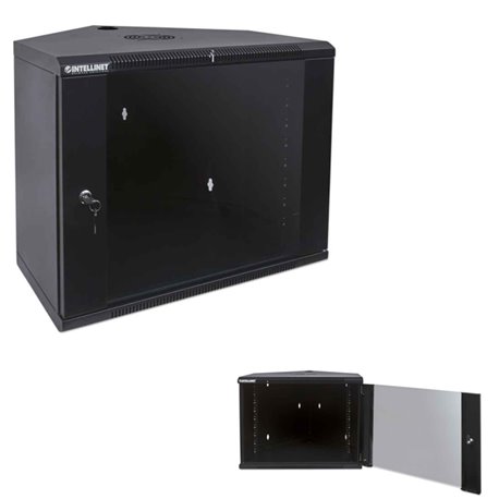 RACK GABINETE INTELLINET MURAL 9U 600X600 ESQUINA