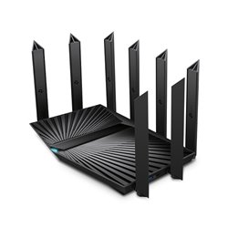 ROUTER TP-LINK WI-FI 6 ARCHER AX90 TRI-BANDA AX6600 4X4 OFDMA MU-MIMO 1PTO WAN A 1.5 Gbps 1 USB 3.0 Y 1 USB 2.0 8 ANT.