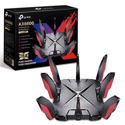 ROUTER TP-LINK WI-FI 6 ARCHER GX90 GAMING AX6600 TRI-BANDA 4X4 MU-MIMO 1PTO WAN A 2.5 Gbps 1 USB 3.0 Y 1 USB 2.0 8 ANT.