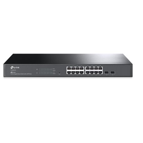 SWITCH JETSTREAM TP-LINK TL-SG2218 16 PUERTOS GIGABIT ADMINISTRABLE L2/L3/L4 QoS CON 2 RANURAS SFP COMBO