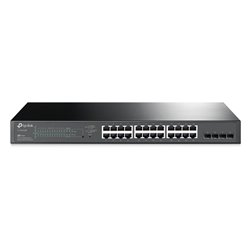 SWITCH SMART ADMINISTRABLE TP-LINK TL-SG2428P JetStream 24 PUERTOS GIGABIT PoE 802.3at/af+ HASTA 250W CON 4 PTOS SFP