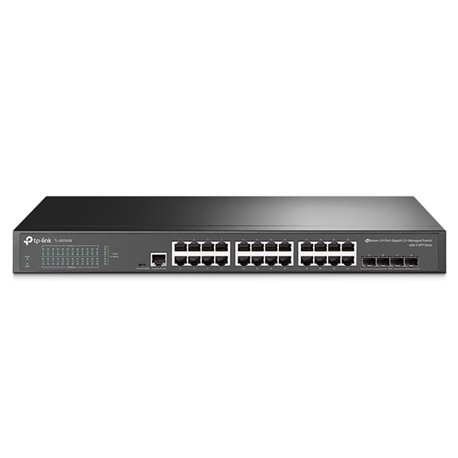 SWITCH TP-LINK JETSTREAM TL-SG3428 ADMINISTRABLE L2 L2+ 24 PTOS GIGABIT 4 SFP COMBO 1 x MicroUSB Y 1 x RJ45 CONSOLE