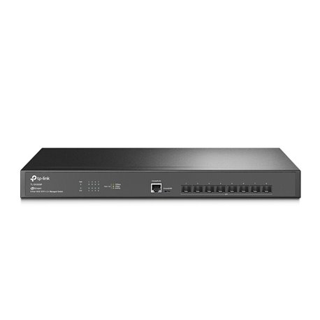 SWITCH TP-LINK JETSTREAM FIBRA OPTICA TL-SX3008F L2/L2+ ADMINISTRABLE 8 PUERTOS 10GE SFP+ 1 PUERTO RJ45 CONSOLA