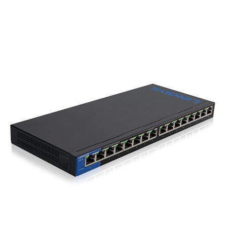 SWITCH LINKSYS LGS116 16 PUERTOS GIGABIT 10/100/1000M METALICO NO ADMINISTRABLE