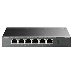 SWITCH TP-LINK TL-SF1006P METALICO 6 PTOS 10/100M (4 PTOS PoE+ 802.3af/at) MAX 67W MODO PRIORITY EXTENSION CABLEADO