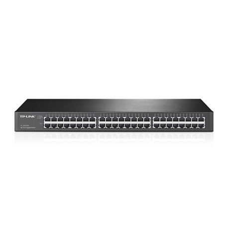 SWITCH TP-LINK TL-SG1048 48 PUERTOS GIGABIT 10/100/1000M NO ADMINISTRABLE CON MONTURA RACK