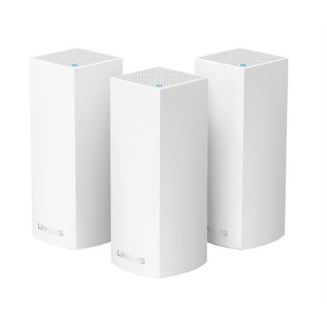 SISTEMA VELOP LINKSYS WHW0303 (3 PIEZAS) MESH WI-FI AC6600 TRI-BANDA(2 X 5GHz 867Mbps+2.4GHz 400Mbps X PIEZA) MU-MIMO