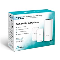 SISTEMA DECO M3 (3 PIEZAS) TP-LINK MESH WI-FI AC1200 (1 ROUTER DECO M4R CON 2 PTOS GIGABIT y 2 EXTENSORES DECOM3W)