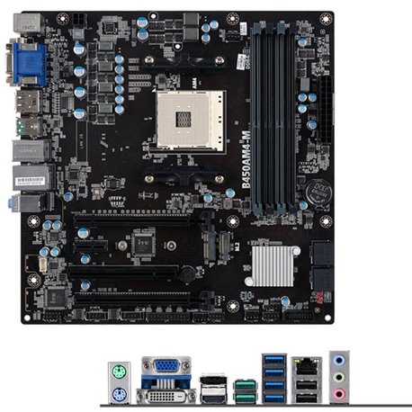 MB ECS B450AM4-M SOCKET AM4 4*DDR4 PS2 VGA DVI-D HDMI DP