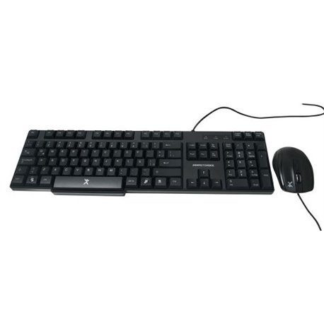 KIT TECLADO Y MOUSE ALAMBRICO PERFECT CHOICE USB