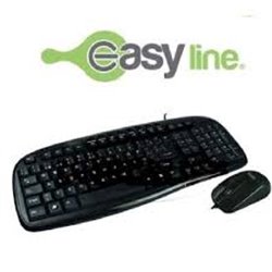 KIT TECLADO Y MOUSE ALAMBRICO EASY LINE USB MMEDIA