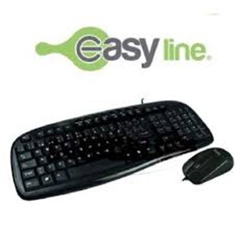 KIT TECLADO Y MOUSE ALAMBRICO EASY LINE USB MMEDIA