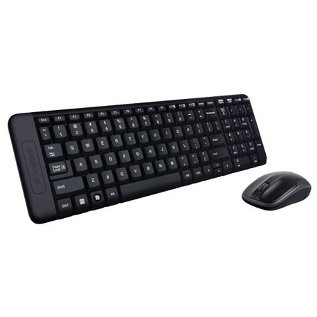 KIT TECLADO Y MOUSE LOGITECH INALAMBRICO MK220 NEGRO