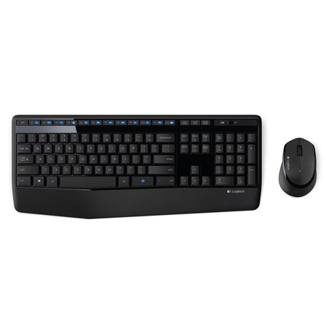 KIT TECLADO Y MOUSE LOGITECH INALAMBRICO MK345 NEGRO USB UNIFYING