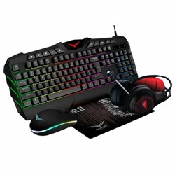 KIT GAMER NACEB 4 EN 1 BACK TO THE WILD TECLADO/MOUSE/HEADSET RAPTOR/MOUSE PAD