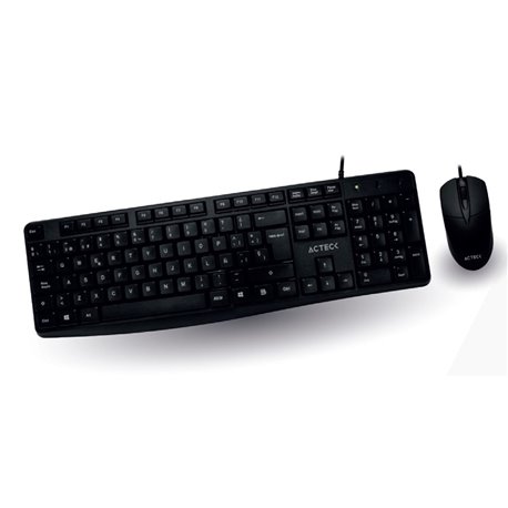 KIT TECLADO Y MOUSE ACTECK ENTRY 500 NEGRO USB AC-928984