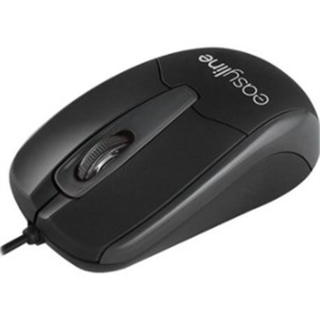 MOUSE ALAMBRICO EASY LINE OPTICO NEGRO MATE 1000DPI USB
