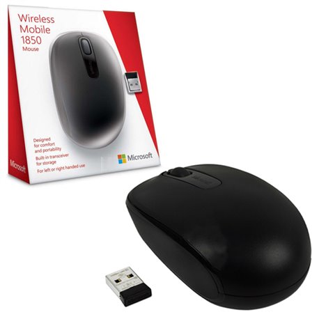 MOUSE INALAMBRICO MICROSOFT MOD 1850 NEGRO (U7Z-00008)