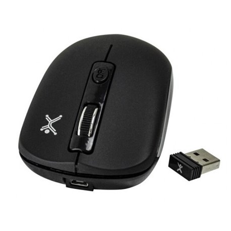 MOUSE INALAMBRICO PERFECT CHOICE RECARGABLE NEGRO USB 10M HASTA 1600DPI
