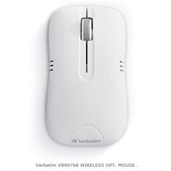 MOUSE VERBATIM INALAMBRICO COMMUTER VB99768 BLANCO MATE