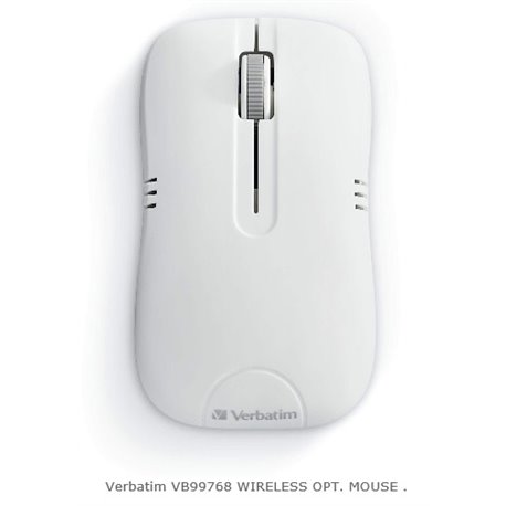 MOUSE VERBATIM INALAMBRICO COMMUTER VB99768 BLANCO MATE