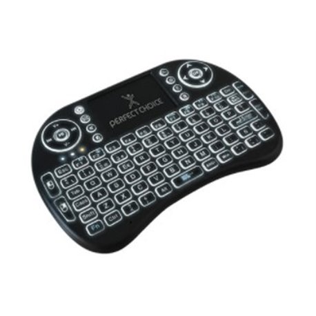 TECLADO MINI PERFECT CHOICE INALAMBRICO CON LUZ DE FONDO