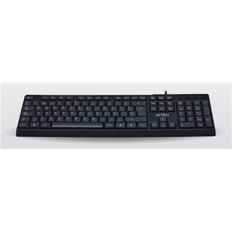 TECLADO ACTECK-E USB NEGRO BASICO