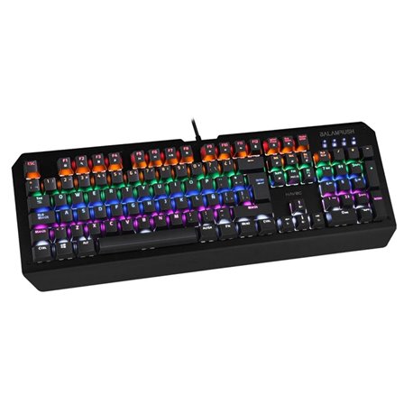 TECLADO GAMER BALAM RUSH BR-929660 HAVOC SWITCH AZUL USB ANTI GHOSTING