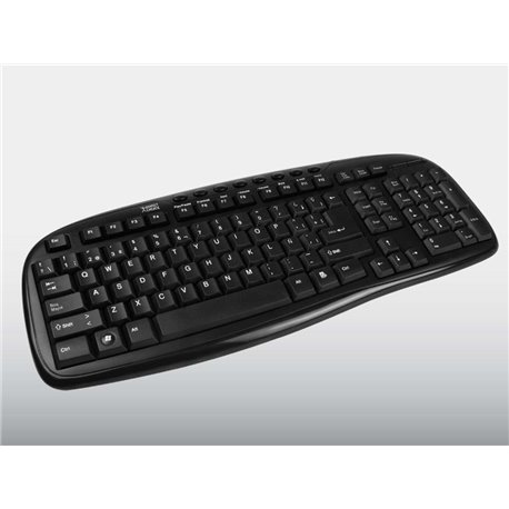 TECLADO EASY LINE ALAMBRICO MULTIMEDIA CORE NEGRO USB